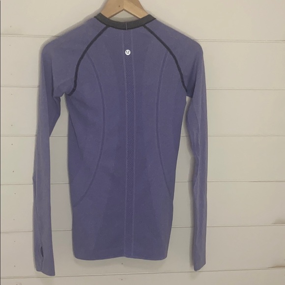 Lululemon Run Swiftly Long Sleeve Purple Sz. 4 - Picture 6 of 7